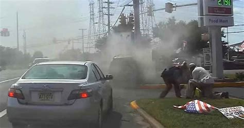 Good Samaritans in Texas assist rescue of driver from burning vehicle